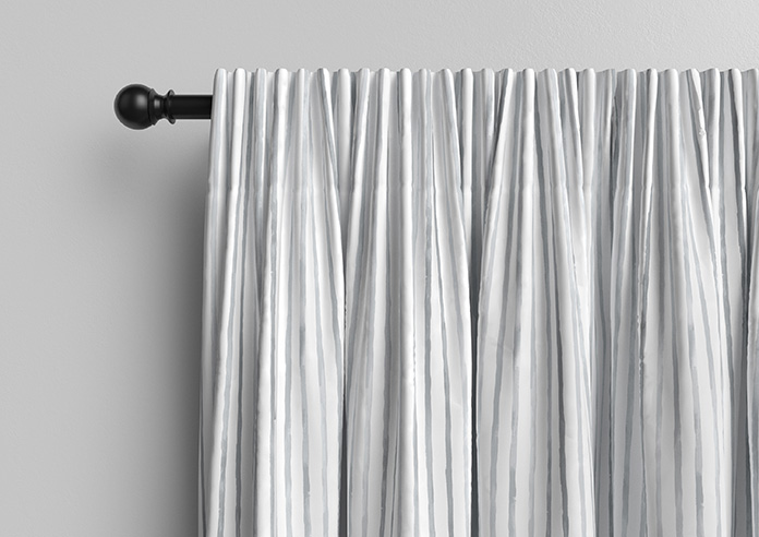 Vintage Stripe, Mixed Grey - Made to Measure Curtains - Image 10